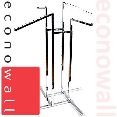 4 Arm Garment Clothes Rail With Mixed Arms
