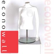 Female Torso Form Mannequin No Head With Arms White