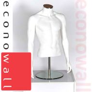Male Torso Mannequin No Head With Arms White 2